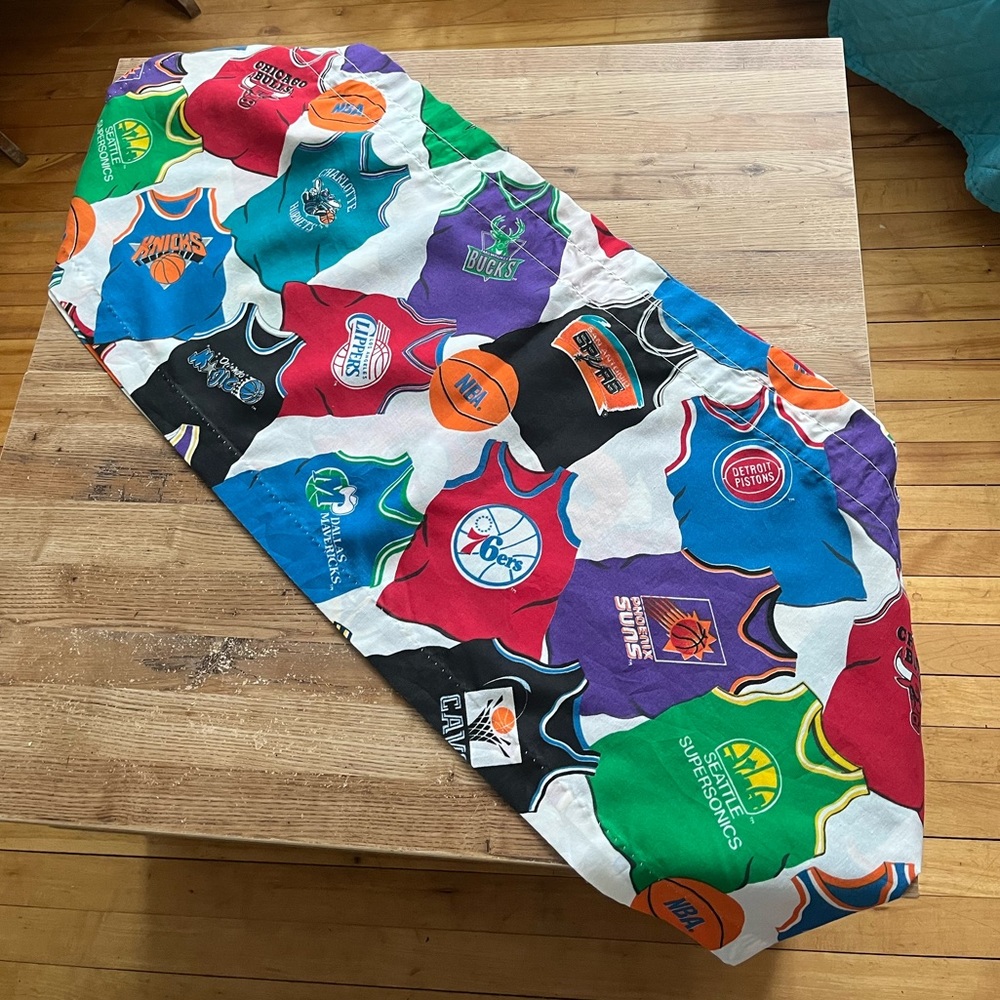 Vintage 90s NBA Valance Curtain Jerseys